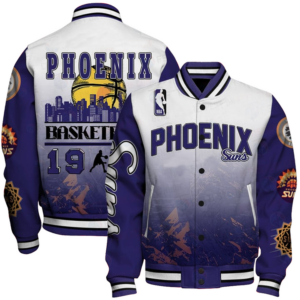 Phoenix Suns - National Basketball Association Aop Varsity Jacket, Baseball Jacket - livanniestore Store