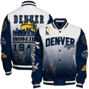 Nba Denver Nuggets - National Basketball Association Aop Varsity Jacket, Baseball Jacket - livanniestore Store