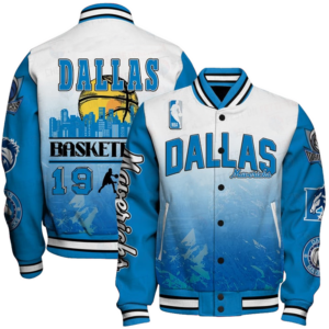 Nba Dallas Mavericks - National Basketball Association Aop Varsity Jacket, Baseball Jacket - livanniestore Store