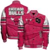 Chicago Bulls Basketball Unique Textures NBA Varsity Jacket, Baseball Jacket - livanniestore Store