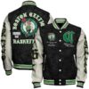 Boston Celtics NBA Team Logo Sport Pattern Style Varsity Jacket, Baseball Jacket - livanniestore Store