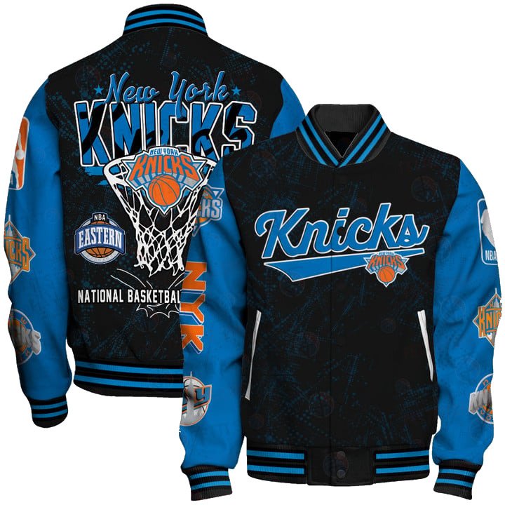 New York Knicks - Nba National Basketball Association Varsity Jacket, Baseball Jacket Sfat - livanniestore Store