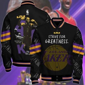 NBA LeBron James 40K Career Points Sport Pattern Varsity Jacket, Baseball Jacket - livanniestore Store