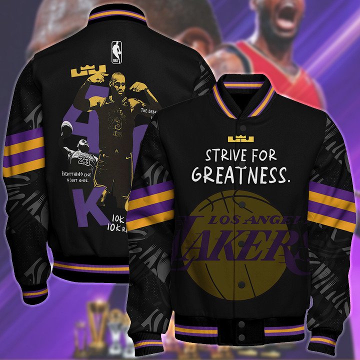 NBA LeBron James 40K Career Points Sport Pattern Varsity Jacket, Baseball Jacket - livanniestore Store