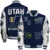 Utah Jazz - National Basketball Association Logo Print Varsity Jacket, Baseball Jacket - livanniestore Store