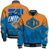 NBA New York Knicks Team Logo Sport Pattern Varsity Jacket, Baseball Jacket - livanniestore Store
