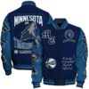 Minnesota Timberwolves - National Basketball Association Print Varsity Jacket, Baseball Jacket - livanniestore Store