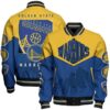 NBA Golden State Warriors Team Logo Sport Pattern Varsity Jacket, Baseball Jacket - livanniestore Store