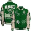 Milwaukee Bucks - National Basketball Association Print Varsity Jacket, Baseball Jacket - livanniestore Store