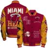 Miami Heat - National Basketball Association Print Varsity Jacket, Baseball Jacket - livanniestore Store
