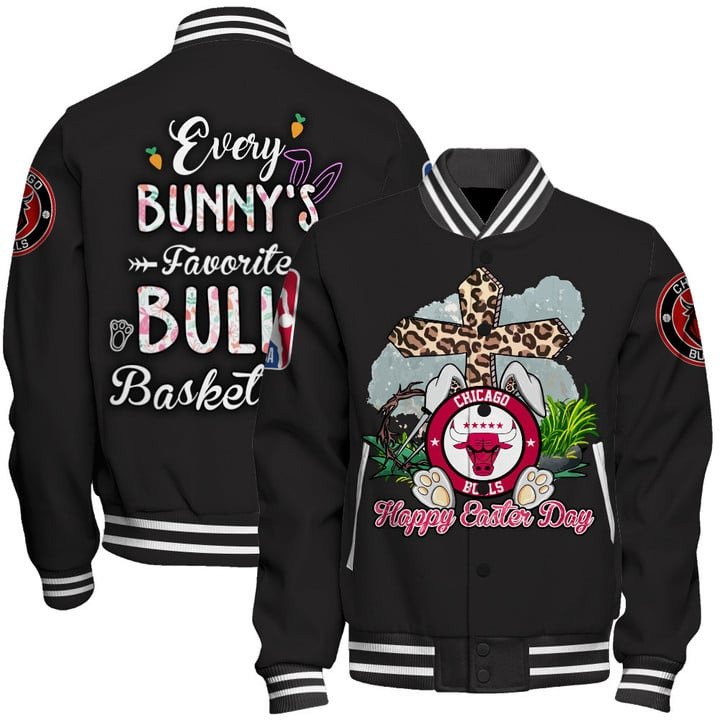Nba Chicago Bulls - Happy Easter Day New Design Basketball Varsity Jacket, Baseball Jacket - livanniestore Store