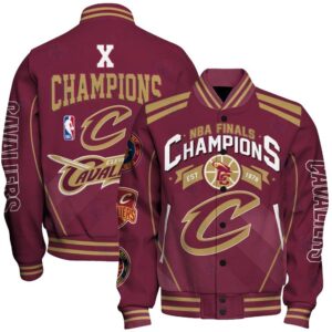Cleveland Cavaliers - X Champions Basketball Team Print Varsity Jacket, Baseball Jacket - livanniestore Store