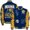 Indiana Pacers - National Basketball Association Print Varsity Jacket, Baseball Jacket - livanniestore Store