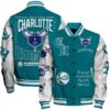 Charlotte Hornets - National Basketball Association Print Varsity Jacket, Baseball Jacket - livanniestore Store