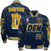 Denver Nuggets Team Logo Sport Pattern NBA Varsity Jacket, Baseball Jacket - livanniestore Store