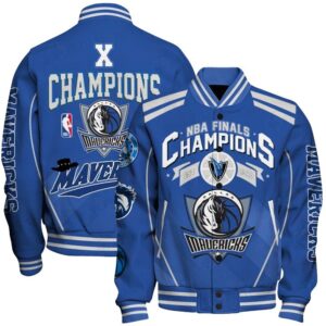 Dallas Mavericks - X Champions Basketball Team Print Varsity Jacket, Baseball Jacket - livanniestore Store