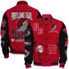 Portland Trail Blazers - National Basketball Association Print Varsity Jacket, Baseball Jacket - livanniestore Store
