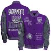 Sacramento Kings - National Basketball Association Print Varsity Jacket, Baseball Jacket - livanniestore Store