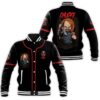 Horror Doll Chucky With Knife Happy Halloween Baseball Jacket - livanniestore Store
