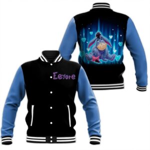 Winnie The Pooh Cartoon Movie Pooh Eeyore Lovers Gift For Fans Baseball Jacket - livanniestore Store