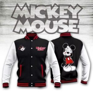 Funny Mickey Mouse Best Gift For Mouse Ears Fans Baseball Jacket - livanniestore Store