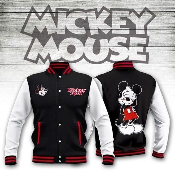 Funny Mickey Mouse Best Gift For Mouse Ears Fans Baseball Jacket - livanniestore Store