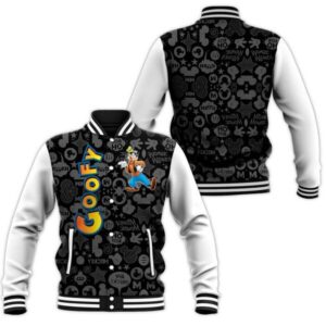 Goofy Dog Pattern Mickey Mouse Cartoon Lovers Gift Father'S Day Baseball Jacket - livanniestore Store