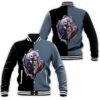 Jack Skellington And Sally Nightmare Couple Before Xmas Baseball Jacket - livanniestore Store