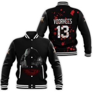 Horror Killer Jason Voorhees Friday The 13Th Halloween Baseball Jacket - livanniestore Store