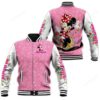 Minnie Mouse Flowers Gift For Mouse Ears Fans Christmas Baseball Jacket - livanniestore Store
