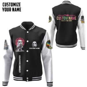 Personalized Star Wars Stormtrooper This Is The Way Father'S Day Baseball Jacket - livanniestore Store