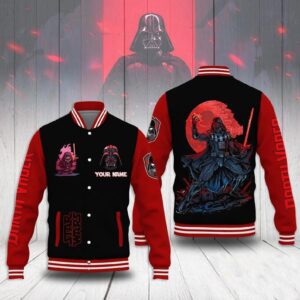 Personalized Darth Vader Star Wars Movie Father'S Day Birthday Baseball Jacket - livanniestore Store