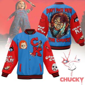 Don'T Fvck With The Chuck Horror Killer Chucky Child'S Play Baseball Jacket - livanniestore Store