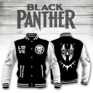 Love Black Panther Never Too Old For Black Panther Baseball Jacket - livanniestore Store