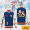 Personalized Super Mario Baseball Jacket, Custom Super Mario Unisex Jacket - livanniestore Store