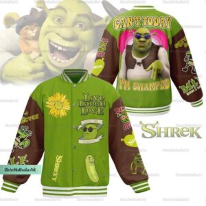 Personalized Shrek Face Baseball Jacket, Shrek Face Unisex Baseball Jacket - livanniestore Store