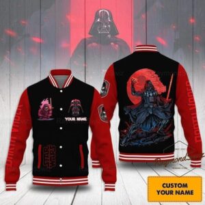 Darth Vader Baseball Jacket, Star Wars Unisex Jacket, Darth Vader Men Jacket - livanniestore Store