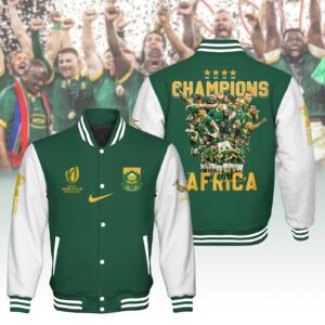 ?SOUTH AFRICA Rugby Worldcup 2023 CHAMPIONS Baseball Jacket Limited SARB544751BB - livanniestore Store