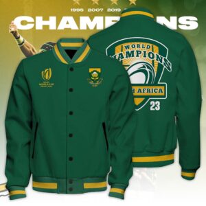 South Africa x Rugby World Cup Baseball Jacket TANTN 2973 - livanniestore Store