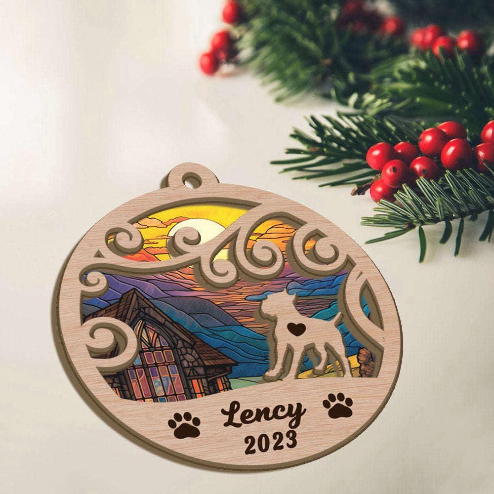 Custom Christmas Suncatcher Ornament Cane Corso - Christmas Ornaments Personalized Gift For Dog Lover - livanniespoon - Image 2