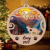 Custom Christmas Suncatcher Ornament Cavalier King Charles Spaniel - Christmas Ornaments Personalized Gift For Dog Lover - livanniespoon