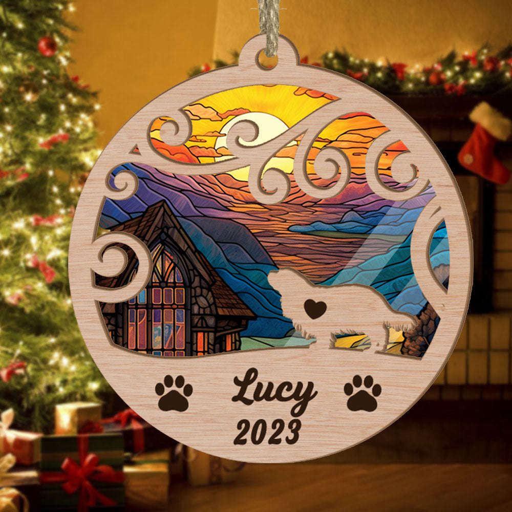 Custom Christmas Suncatcher Ornament Cavalier King Charles Spaniel - Christmas Ornaments Personalized Gift For Dog Lover - livanniespoon