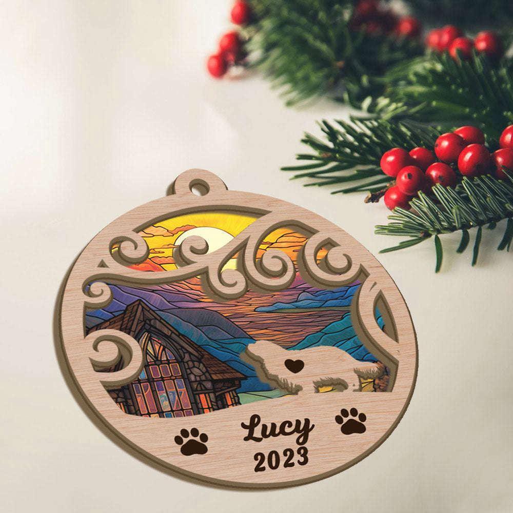 Custom Christmas Suncatcher Ornament Cavalier King Charles Spaniel - Christmas Ornaments Personalized Gift For Dog Lover - livanniespoon - Image 2