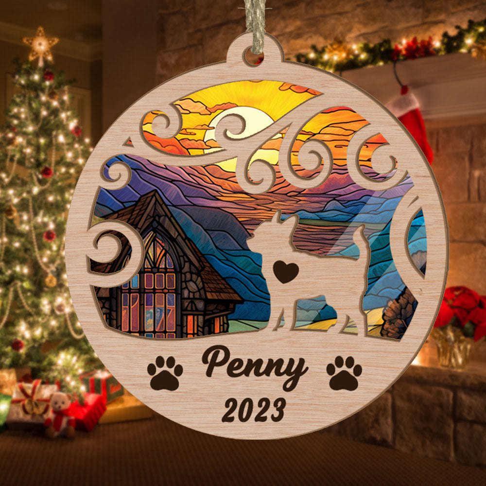 Custom Christmas Suncatcher Ornament Chihuahuas - Christmas Ornaments Personalized Gift For Dog Lover - livanniespoon