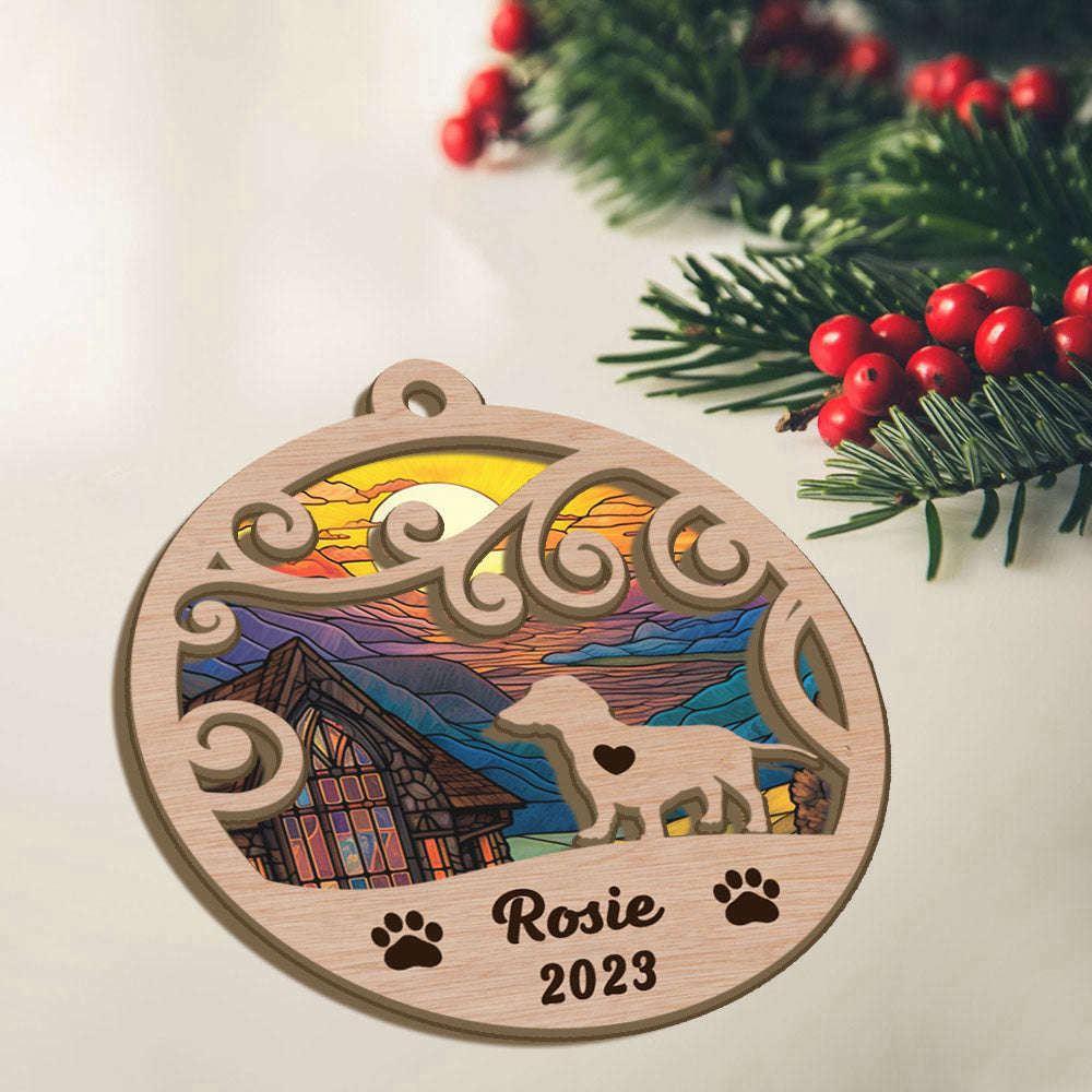 Custom Christmas Suncatcher Ornament Dachshund - Christmas Ornaments Personalized Gift For Dog Lover - livanniespoon - Image 2