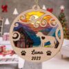 Custom Christmas Suncatcher Ornament Labrador Retriever - Christmas Ornaments Personalized Gift For Dog Lover - livanniespoon