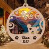 Custom Christmas Suncatcher Ornament Shih Tzu - Christmas Ornaments Personalized Gift For Dog Lover - livanniespoon