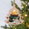 Custom German Shepherd Pine Tree Christmas Suncatcher Ornament - Custom Christmas Ornaments Gift For Dog Lover - livanniespoon
