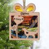 Custom Name Golden Retriever Gift - Heart Balloon Christmas Suncatcher Ornament - Custom Christmas Ornaments Gift For Dog Lover - livanniespoon
