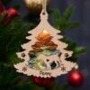 Custom Rottweiler Pine Tree Christmas Suncatcher Ornament - Custom Christmas Ornaments Gift For Dog Lover - livanniespoon